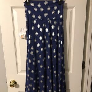 NWT! LuLaRoe Blue and Silver Maxi Dress, XS